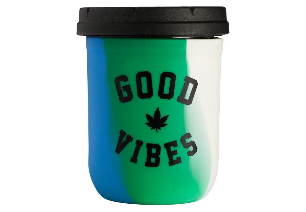 RE:STASH X Good Vibes Rasta Tie-Dye 16oz Jar - Image 2