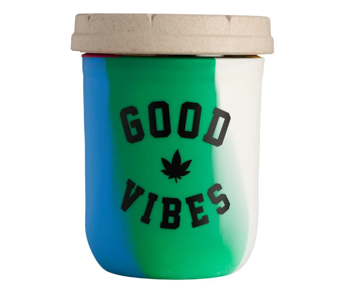 RE:STASH X Good Vibes Rasta Tie-Dye 16oz Jar - Image 3