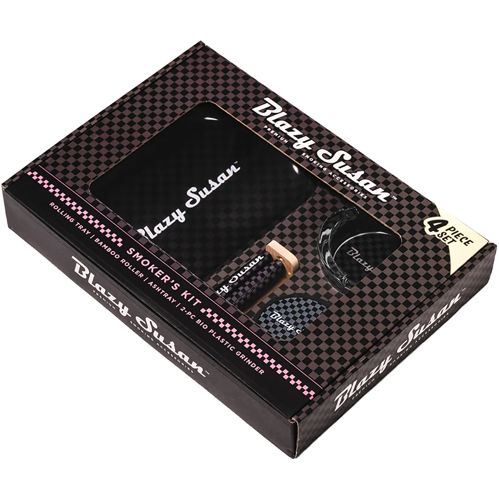 4-Piece Blazy Susan Smokers Kit (Carbon Black)