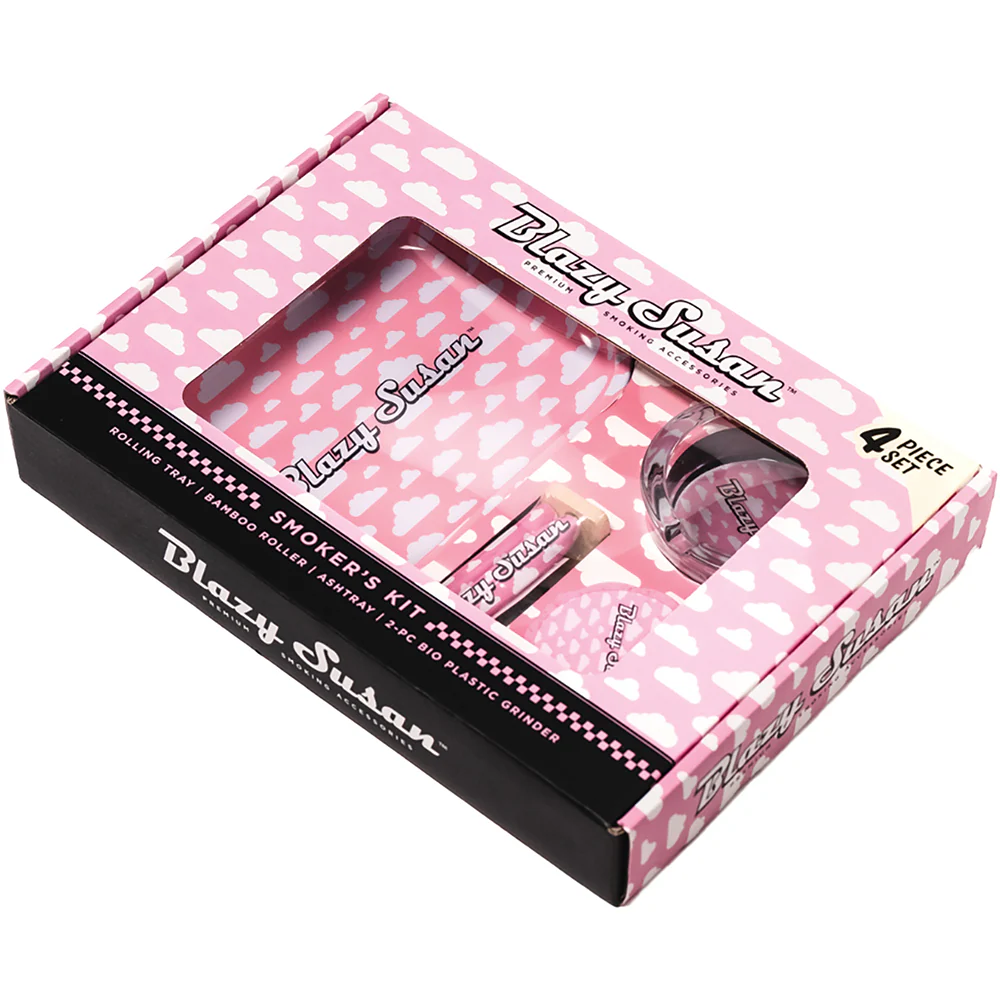 4-Piece Blazy Susan Smokers Kit (Pink Clouds)