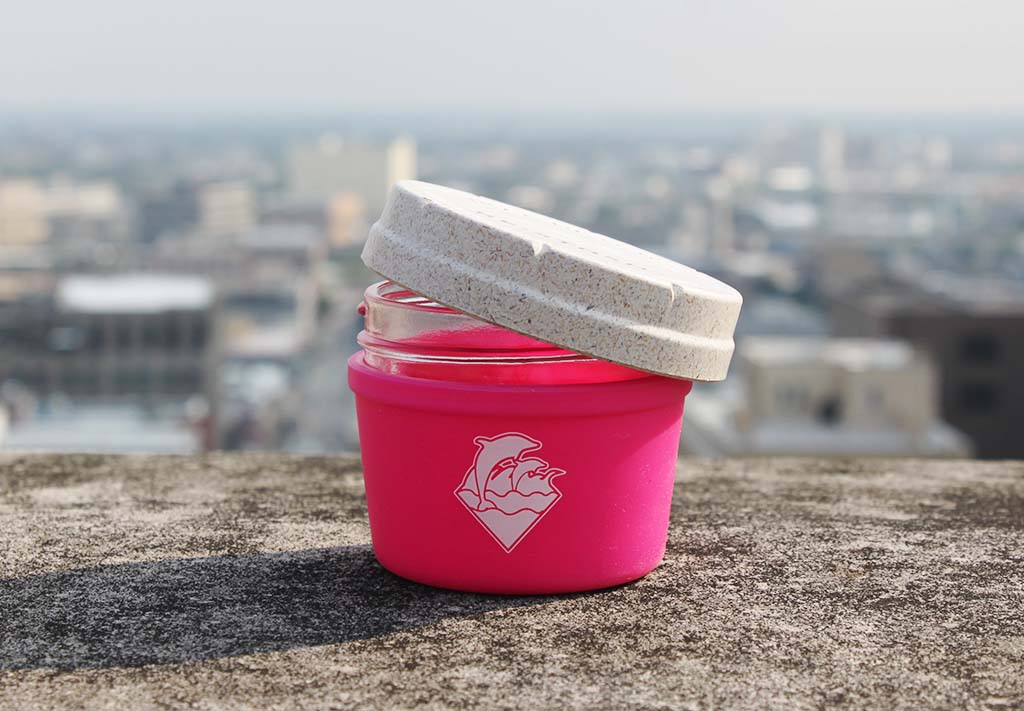 RE:STASH JAR 4oz Pink Dolphin "Waves Puff" - Image 2