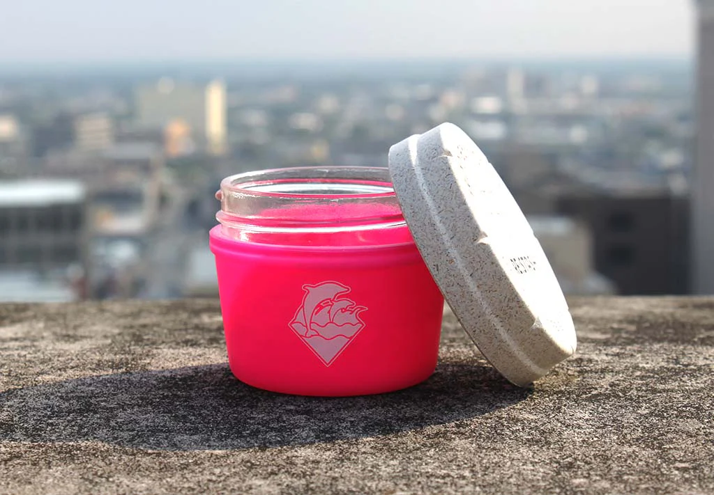 RE:STASH JAR 4oz Pink Dolphin "Waves Puff" - Image 4