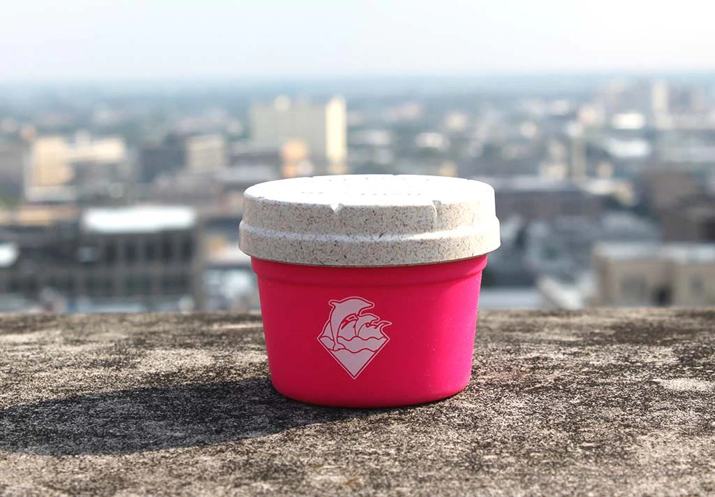RE:STASH JAR 4oz Pink Dolphin "Waves Puff" - Image 5