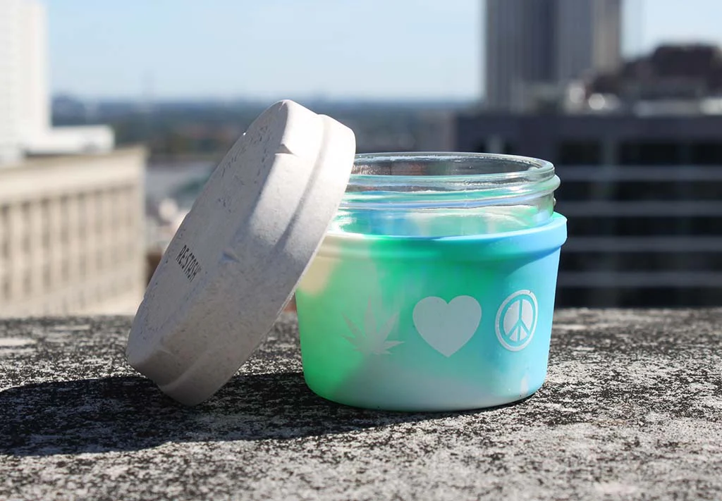 RE:STASH We'd Love Peace Ocean Tie-Dye 4oz jar - Image 3