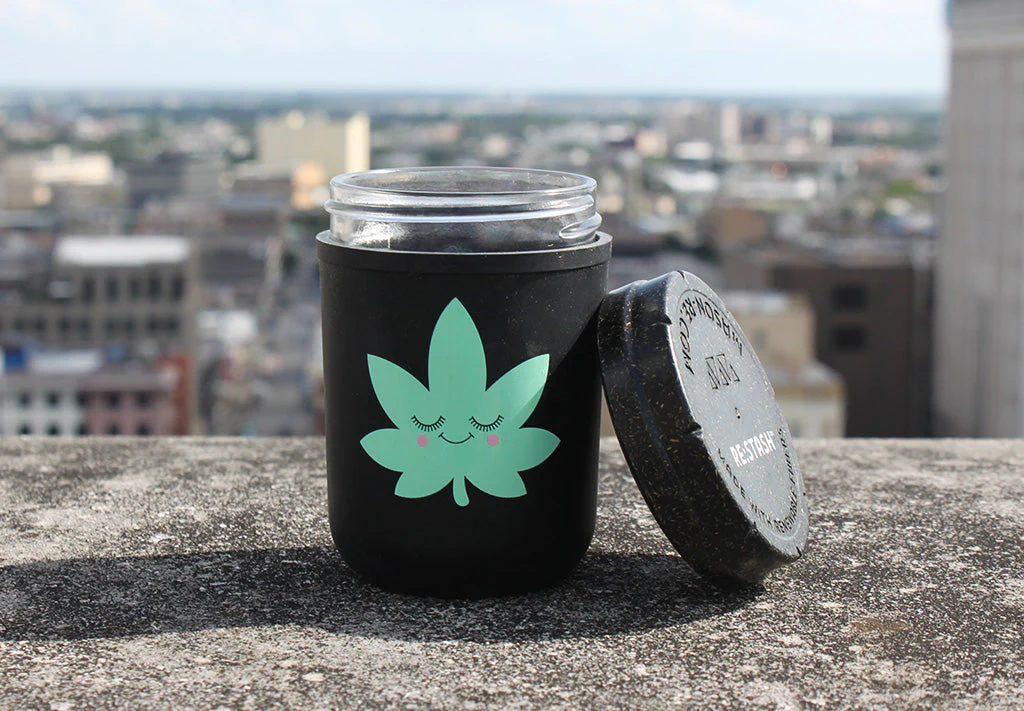 RE:STASH JAR 8oz Happy Leaf (+Re:vider & Boveda Pack) - Image 2