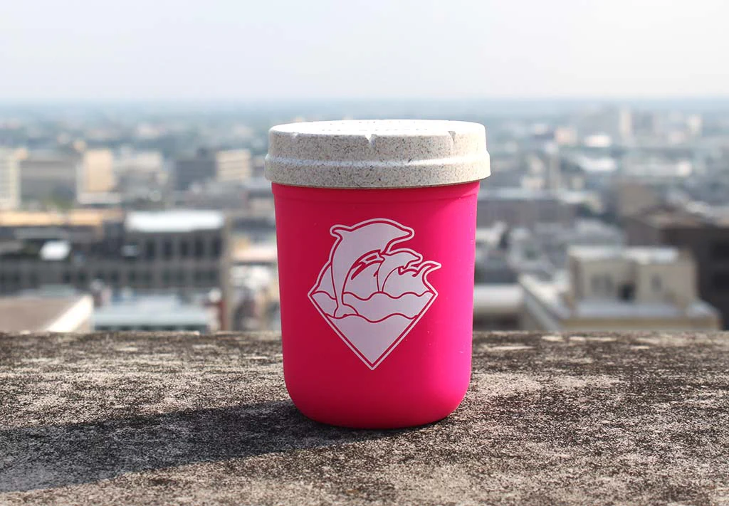 RE:STASH JAR 8oz Pink Dolphin "Waves Puff" (+Re:vider & Boveda) - Image 3