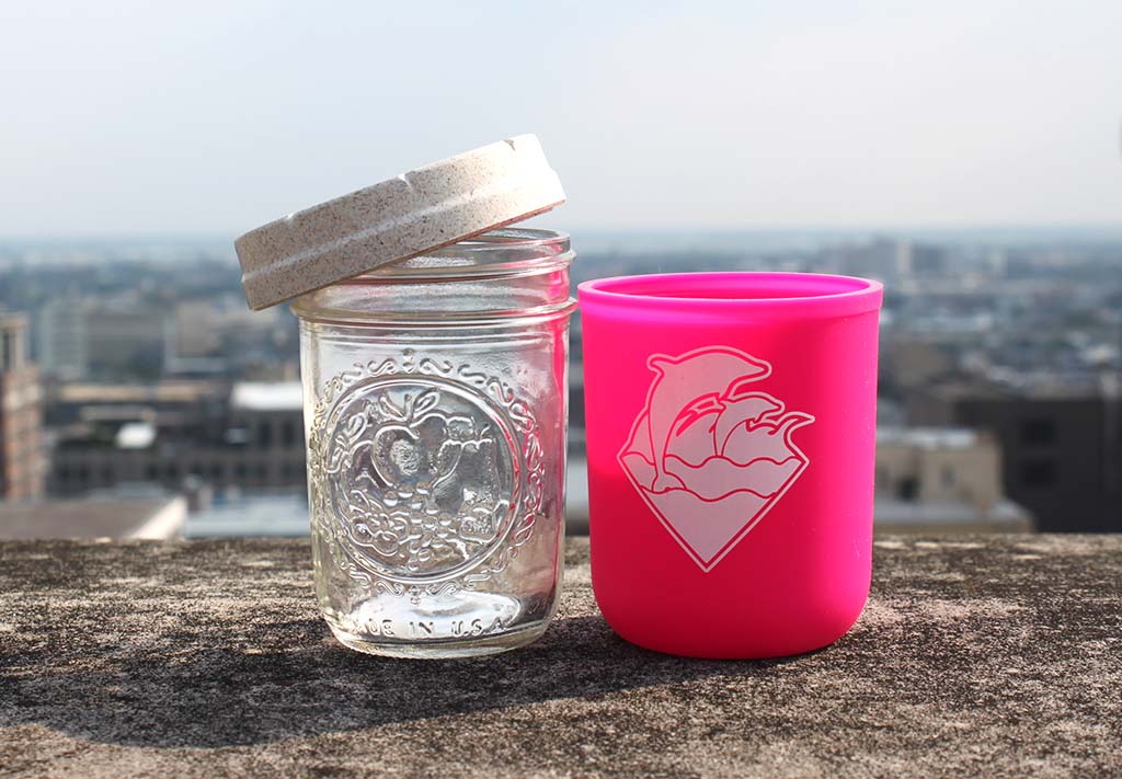 RE:STASH JAR 8oz Pink Dolphin "Waves Puff" (+Re:vider & Boveda) - Image 5