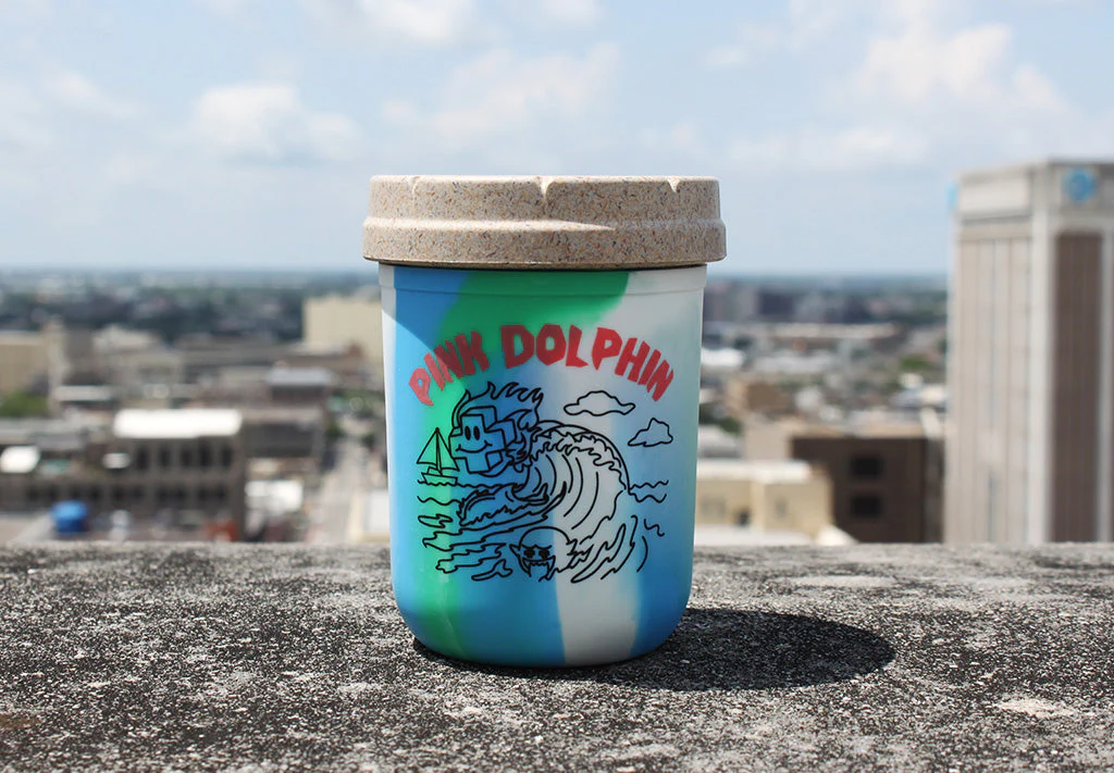 RE:STASH JAR 8oz Pink Dolphin Tie-Dye (+Re:vider) - Image 2