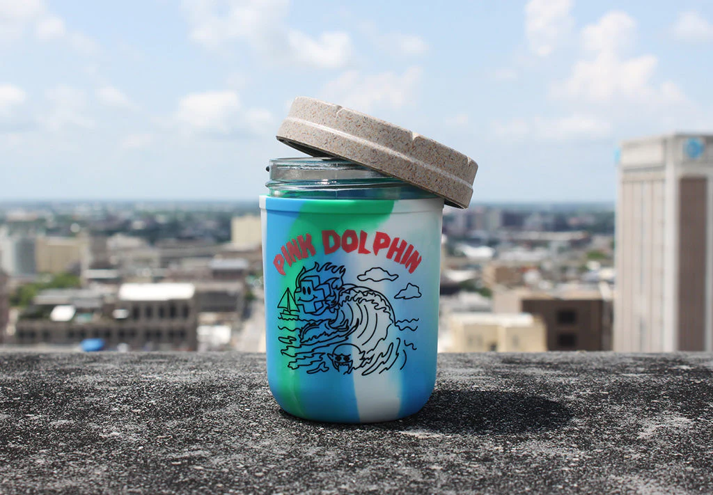 RE:STASH JAR 8oz Pink Dolphin Tie-Dye (+Re:vider) - Image 5