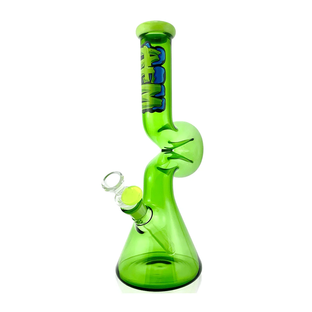 AFM Glass 12" Beaker Wave Full Color Glass Water Pipe - Image 2