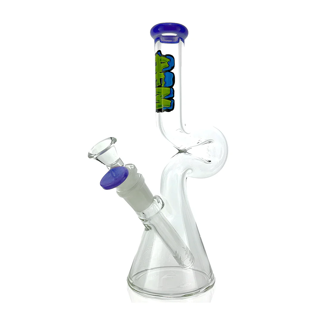 AFM Glass 9" Mini Hunchback Glass Water Pipe - Image 7