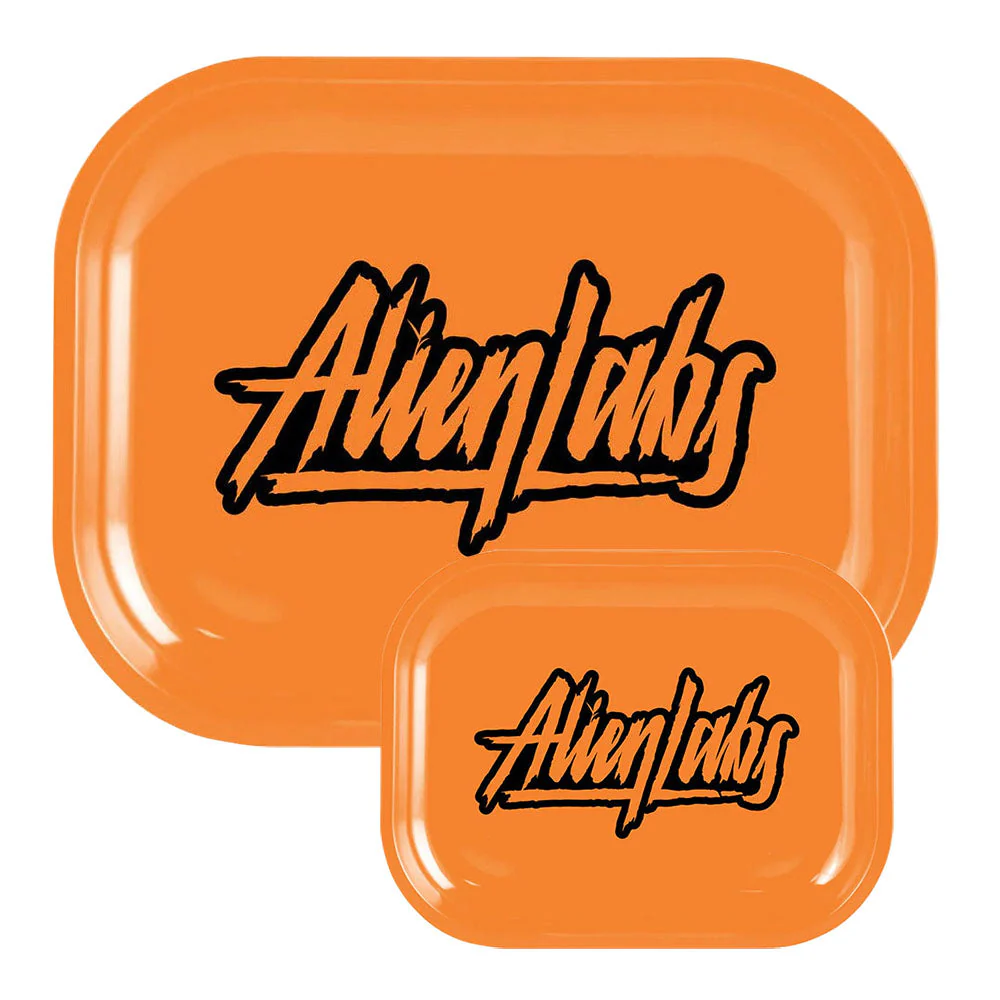 Alien Labs Metal Rolling Tray | Orange Logo - Image 2