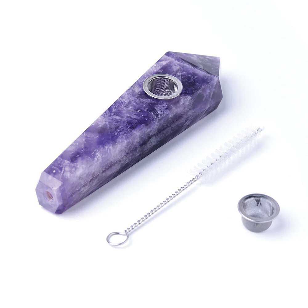 Amethyst Gemstone Pipe - Image 5