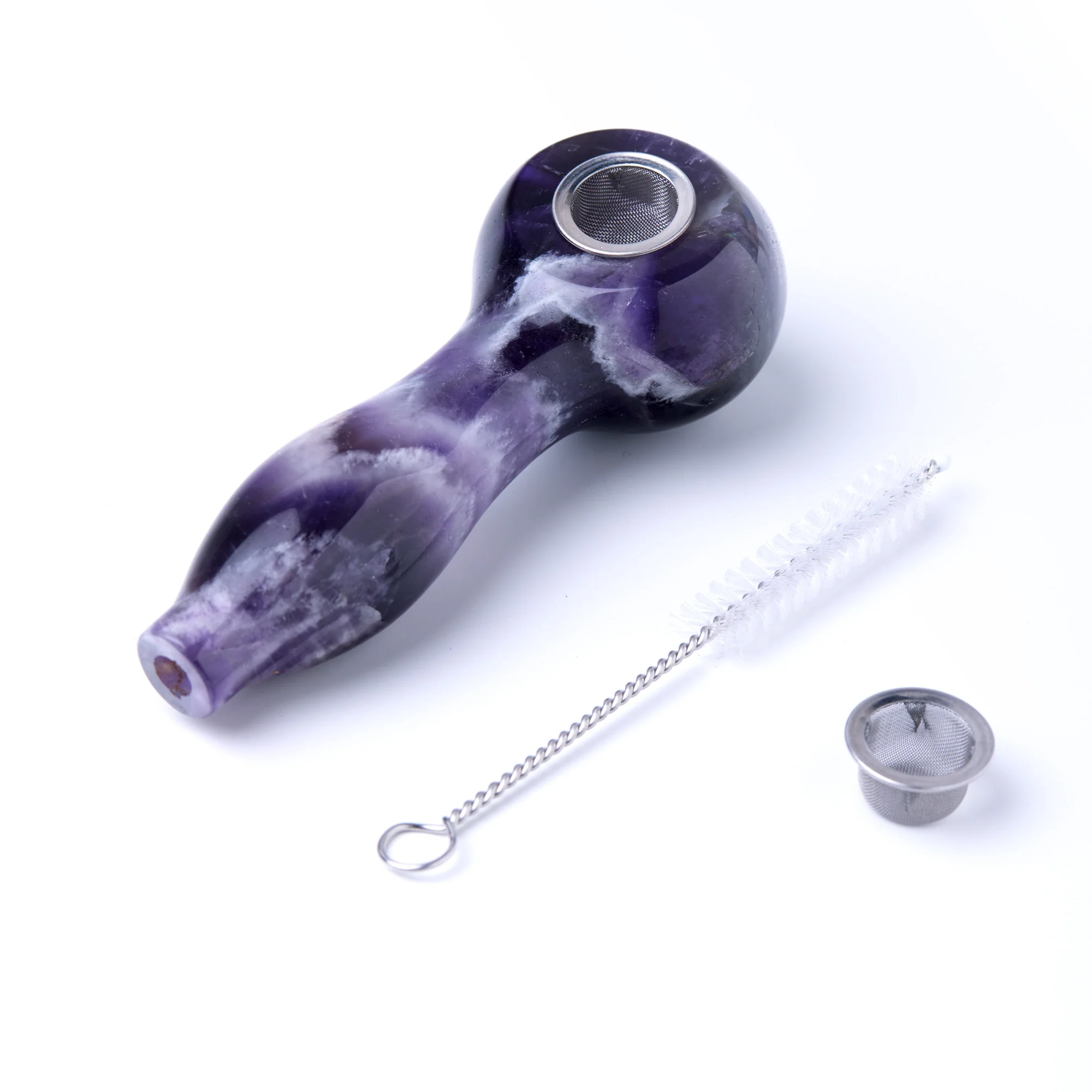 Amethyst Gemstone Spoon Pipe - Image 2