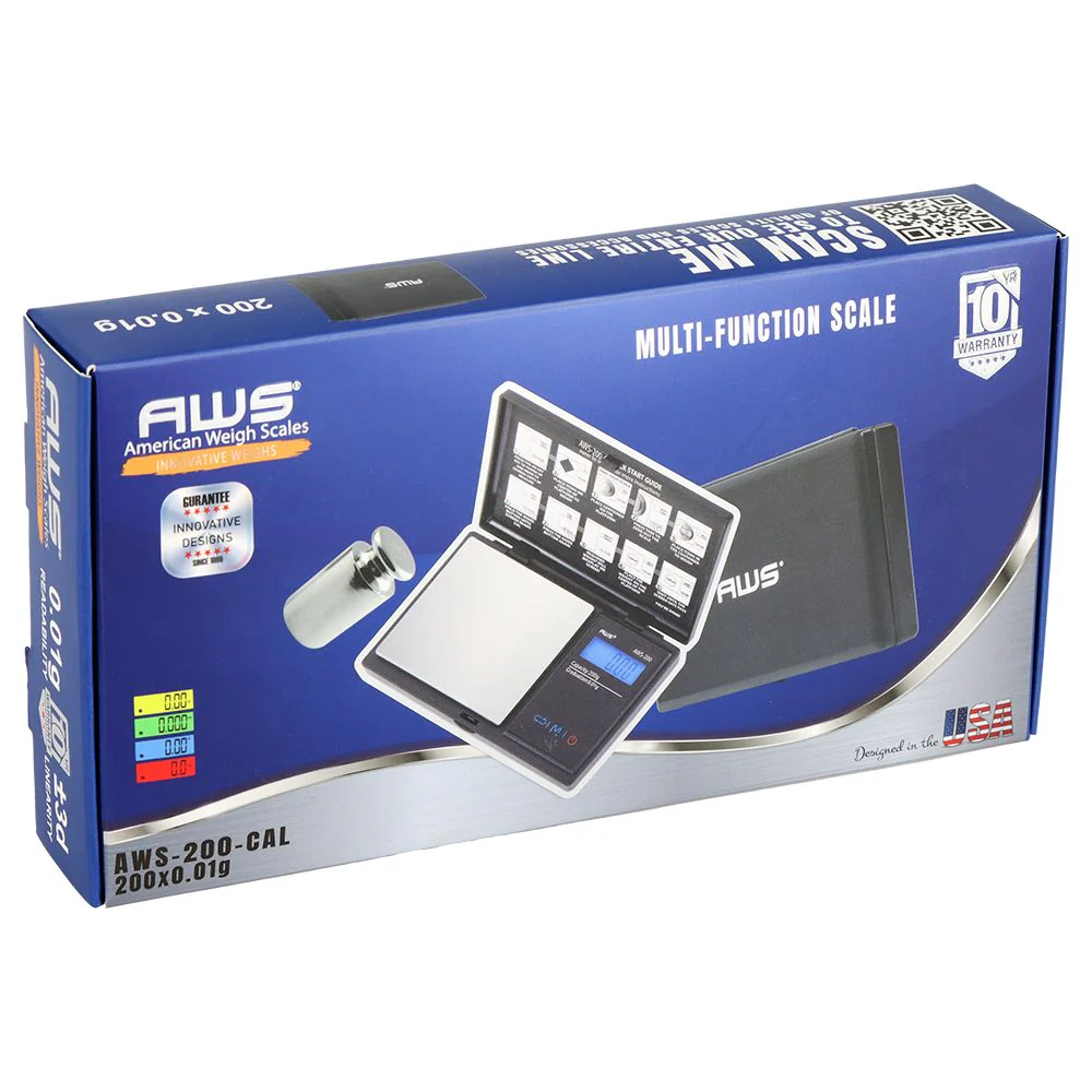 AWS Digital Pocket Scale Series - 200g x 0.01g / Black - Image 3