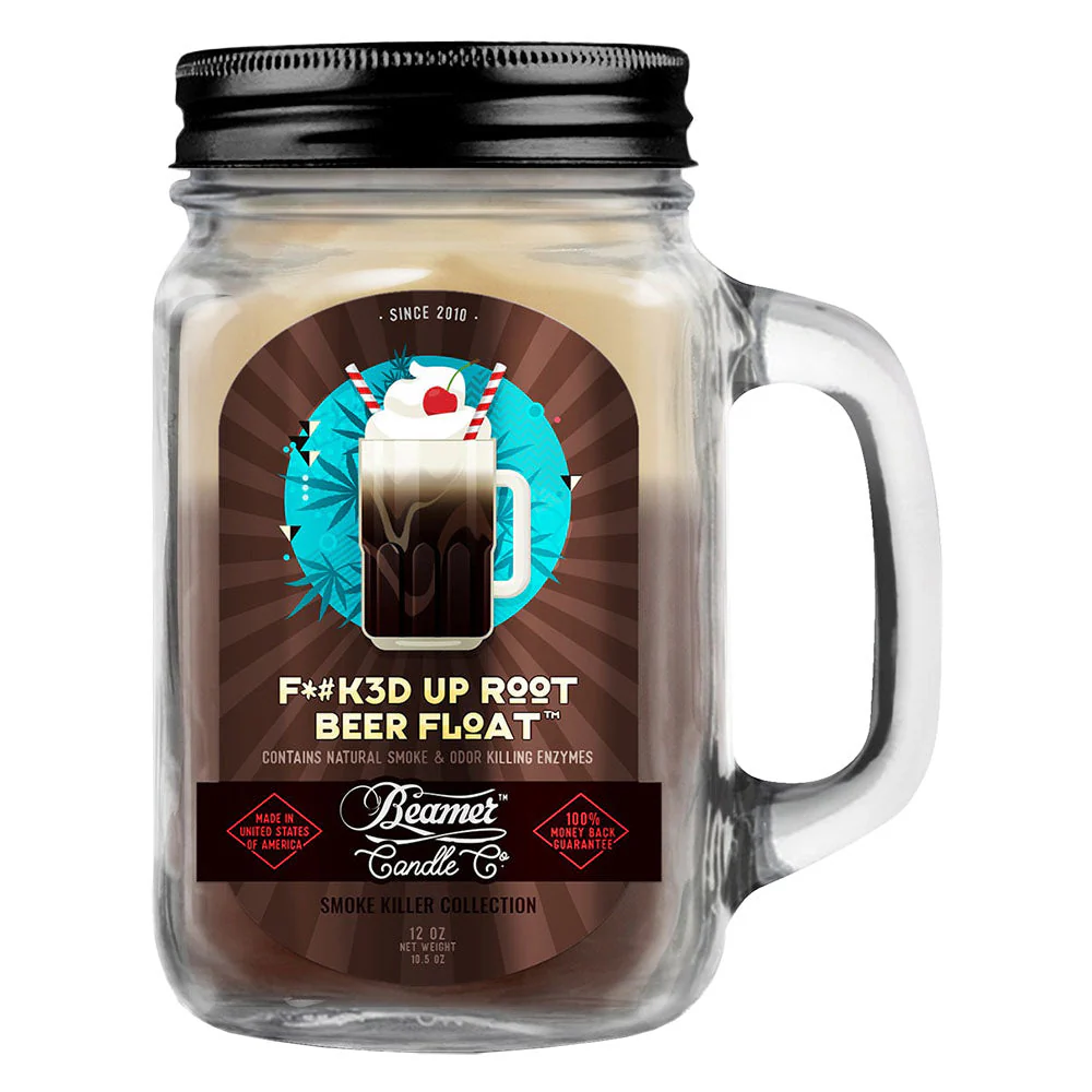 Beamer Candle Co. Mason Jar Candle | F*#K3D Up Root Beer Float - Image 2