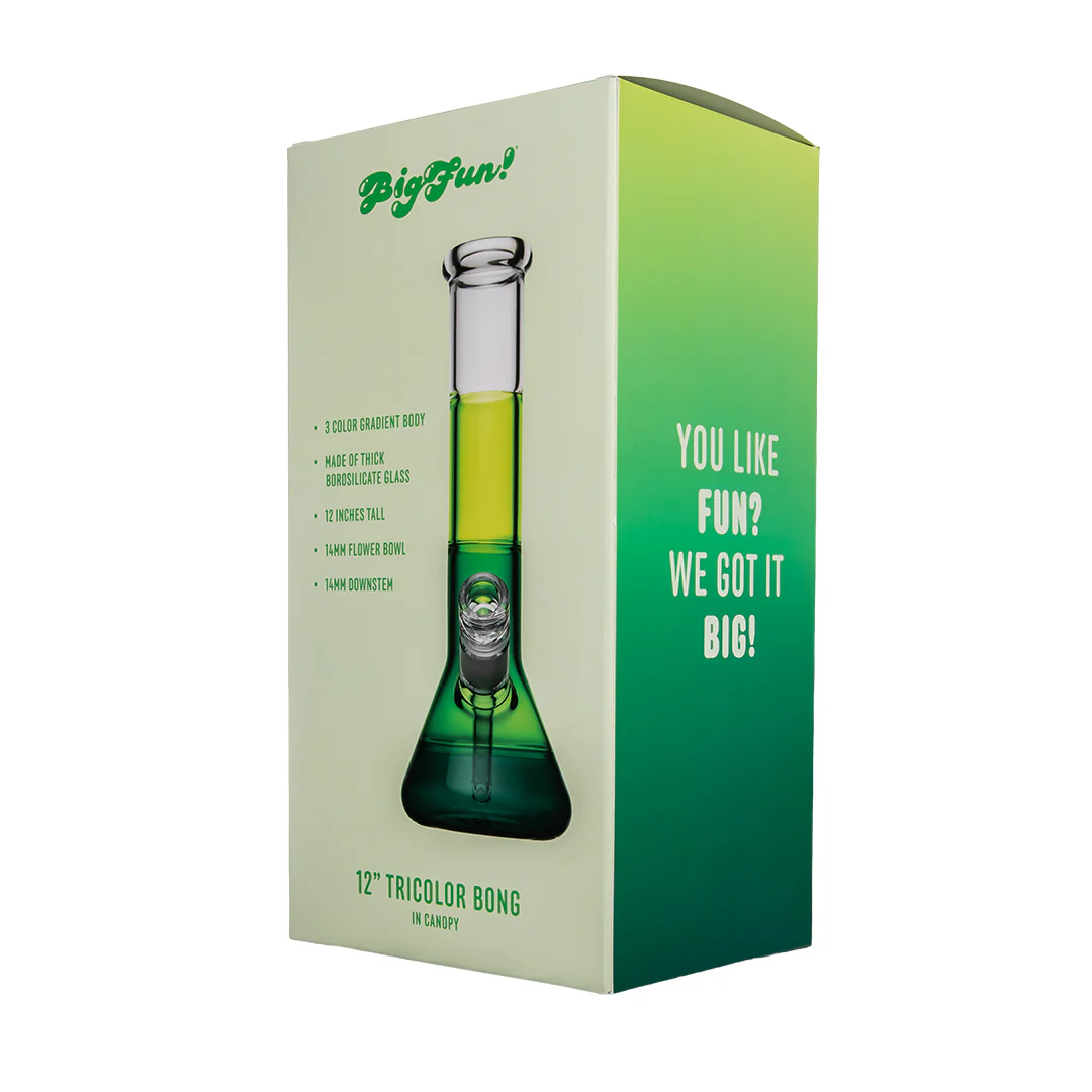 Big Fun 12" Tricolor Bong (Canopy) - Image 11