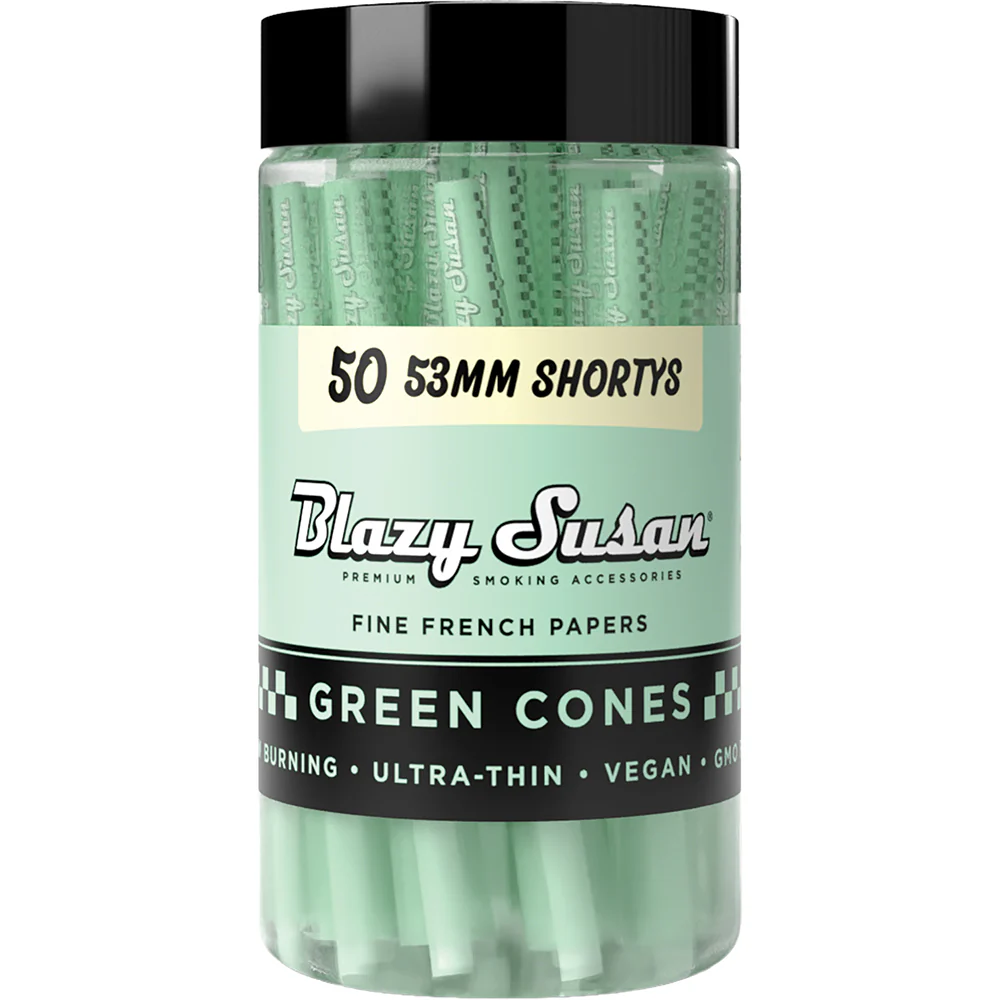 Blazy Susan Green Cones 53MM Shorty (50 count)