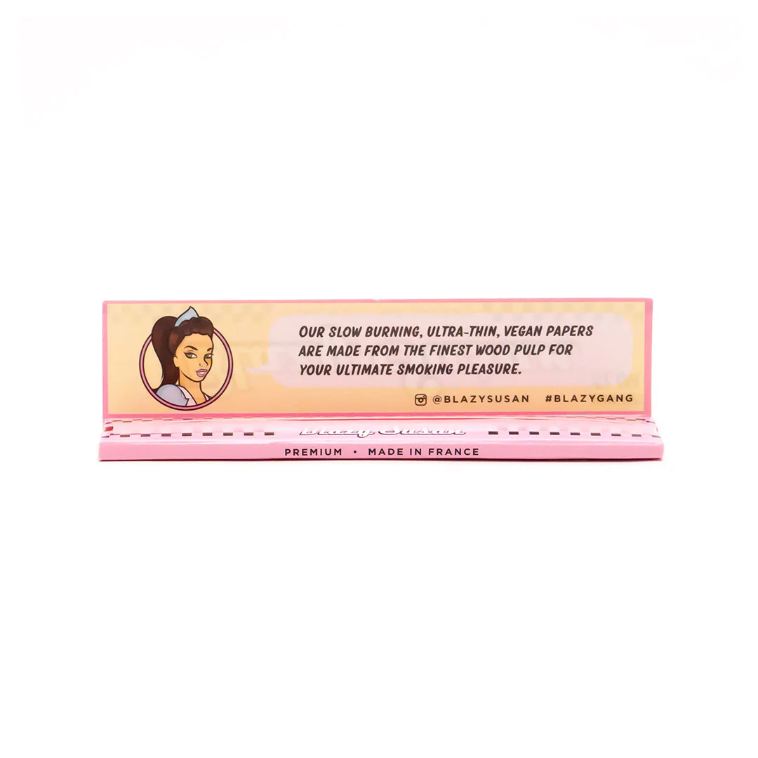 Blazy Susan Pink Rolling Papers (King Size Slim) - Image 2
