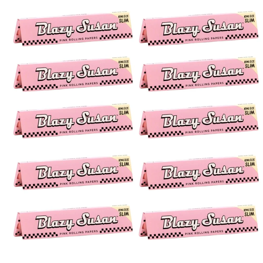 Blazy Susan Pink Rolling Papers (King Size Slim) - Image 6