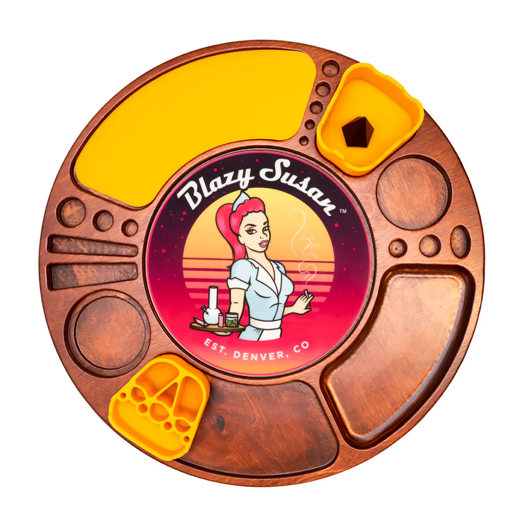 Blazy Susan Spinning Rolling Trays (Various Colors)