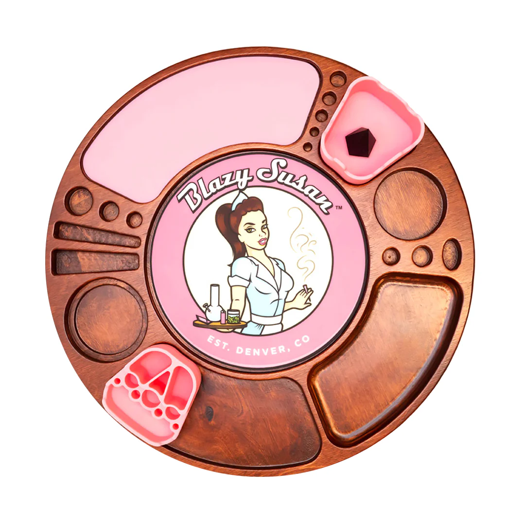 Blazy Susan Spinning Rolling Trays (Various Colors) - Image 11