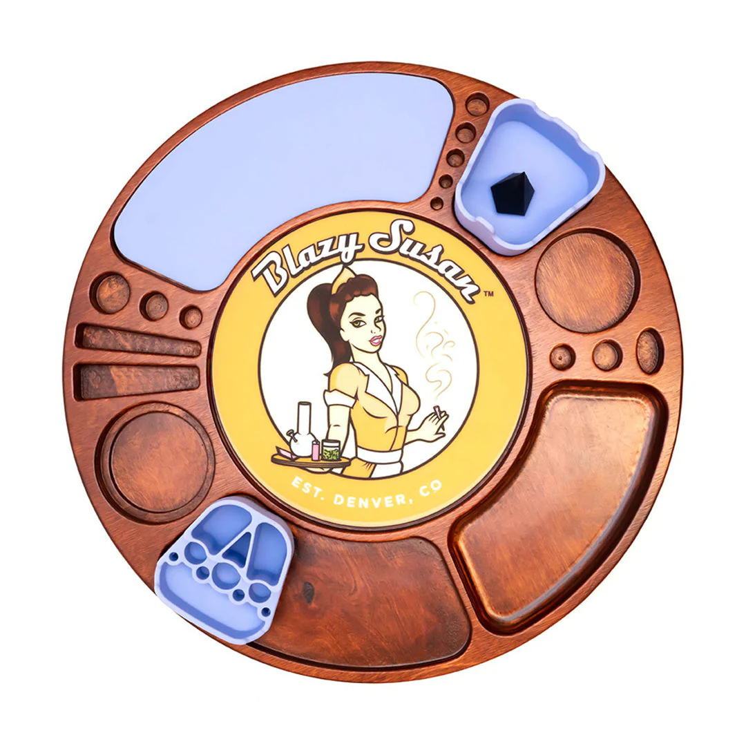 Blazy Susan Spinning Rolling Trays (Various Colors) - Image 26