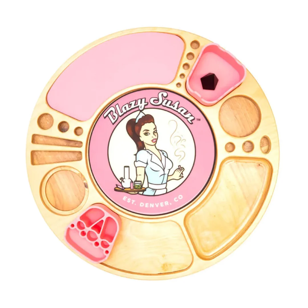 Blazy Susan Spinning Rolling Trays (Various Colors) - Image 40