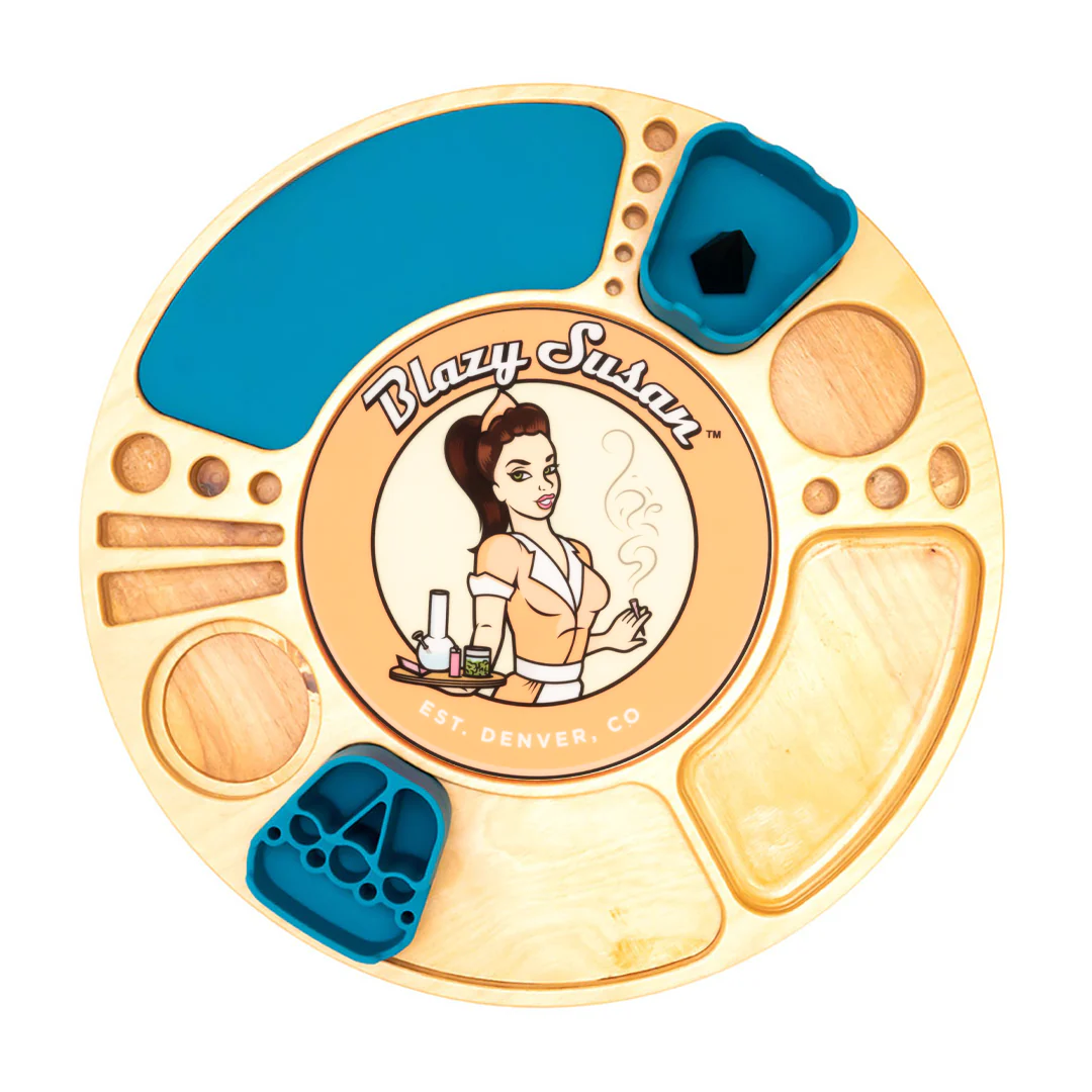 Blazy Susan Spinning Rolling Trays (Various Colors) - Image 45