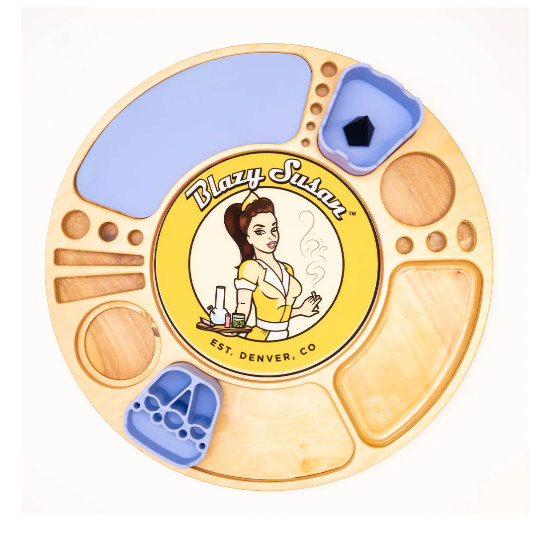 Blazy Susan Spinning Rolling Trays (Various Colors) - Image 46