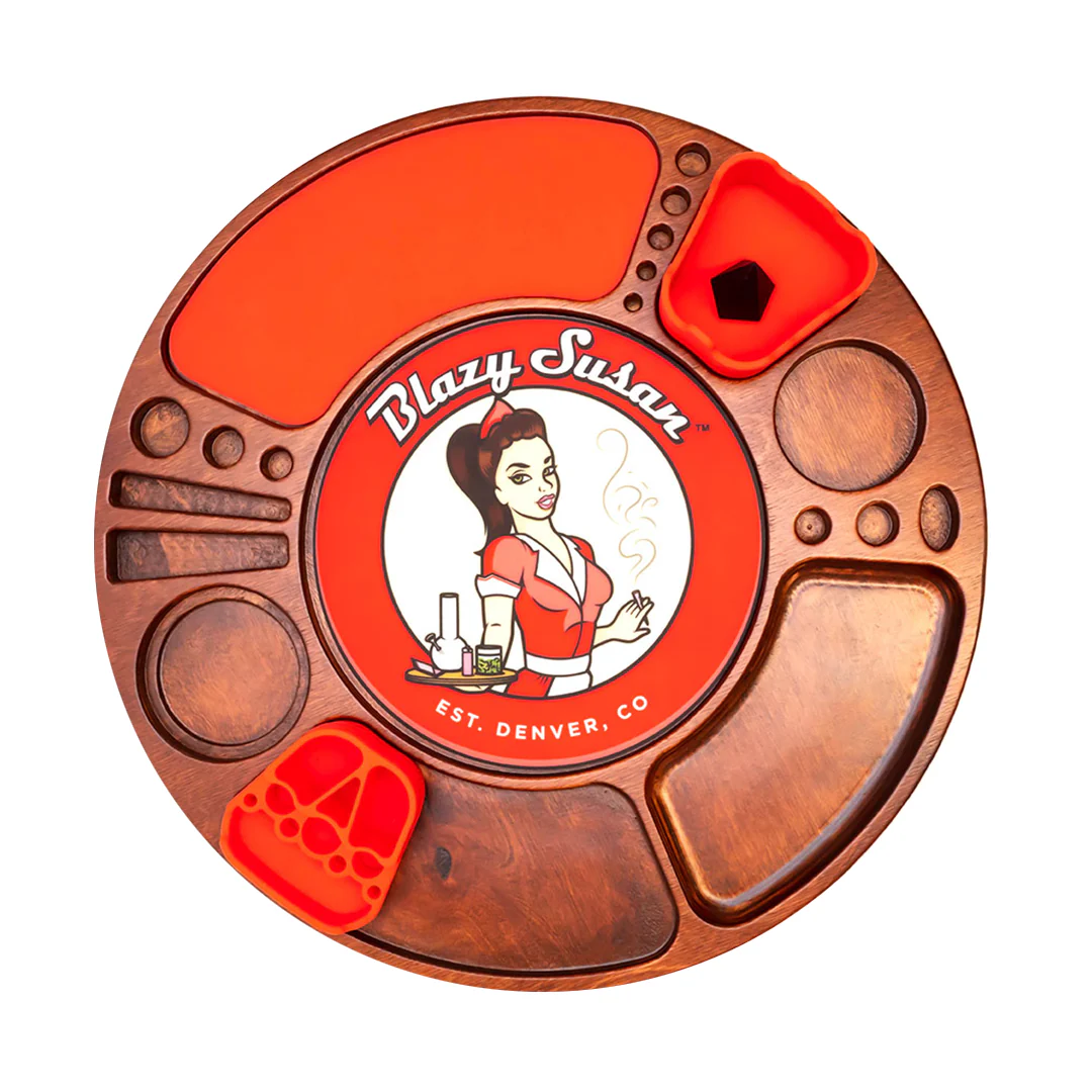 Blazy Susan Spinning Rolling Trays (Various Colors) - Image 8