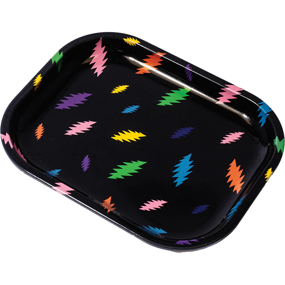 Blazy Susan x Grateful Dead Rolling Tray (Rainbow Bolts)