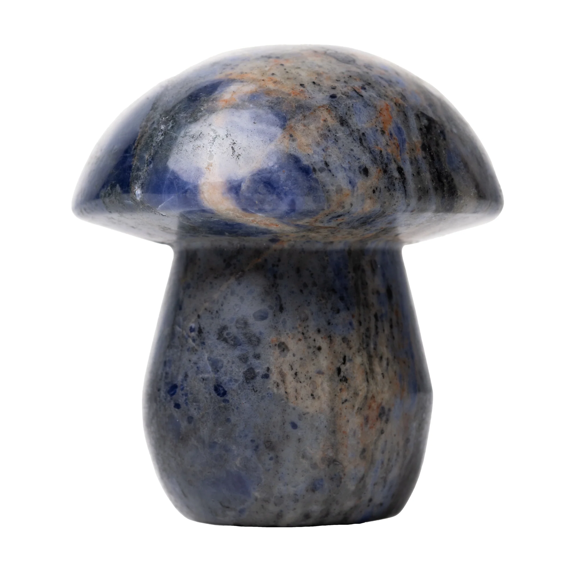 Blue Sodalite Gemstone Mushroom Pipe