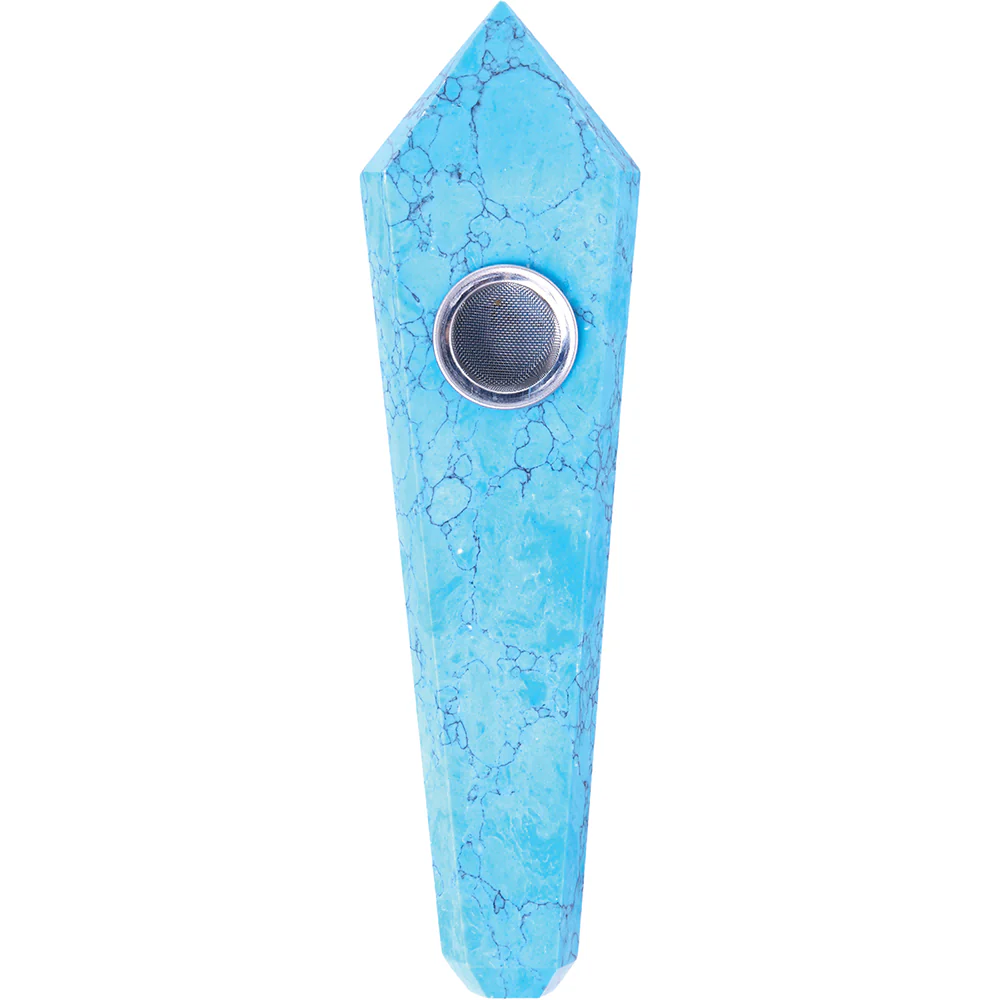 Blue Turquoise Gemstone Pipe - Image 3