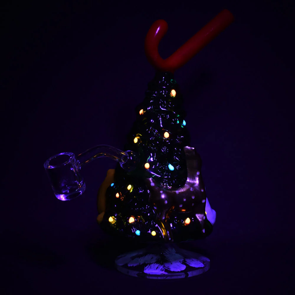 Christmas Tree w/ Candy Cane Glass Rig - Image 3
