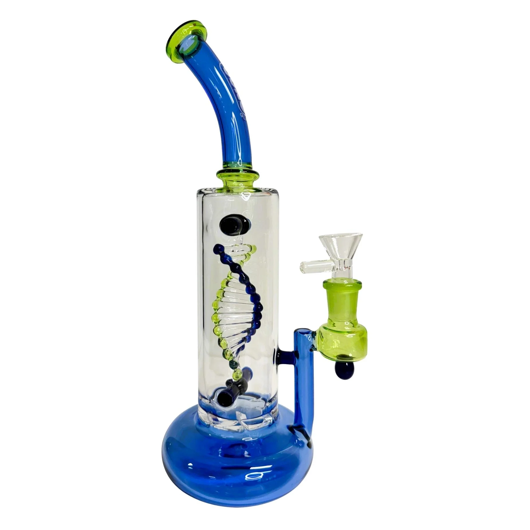 Spinning DNA & Turbine Perc Glass Water Pipe - Image 13
