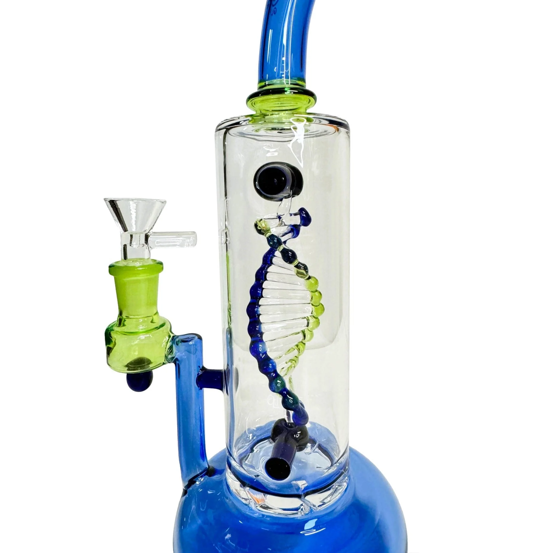 Spinning DNA & Turbine Perc Glass Water Pipe - Image 5