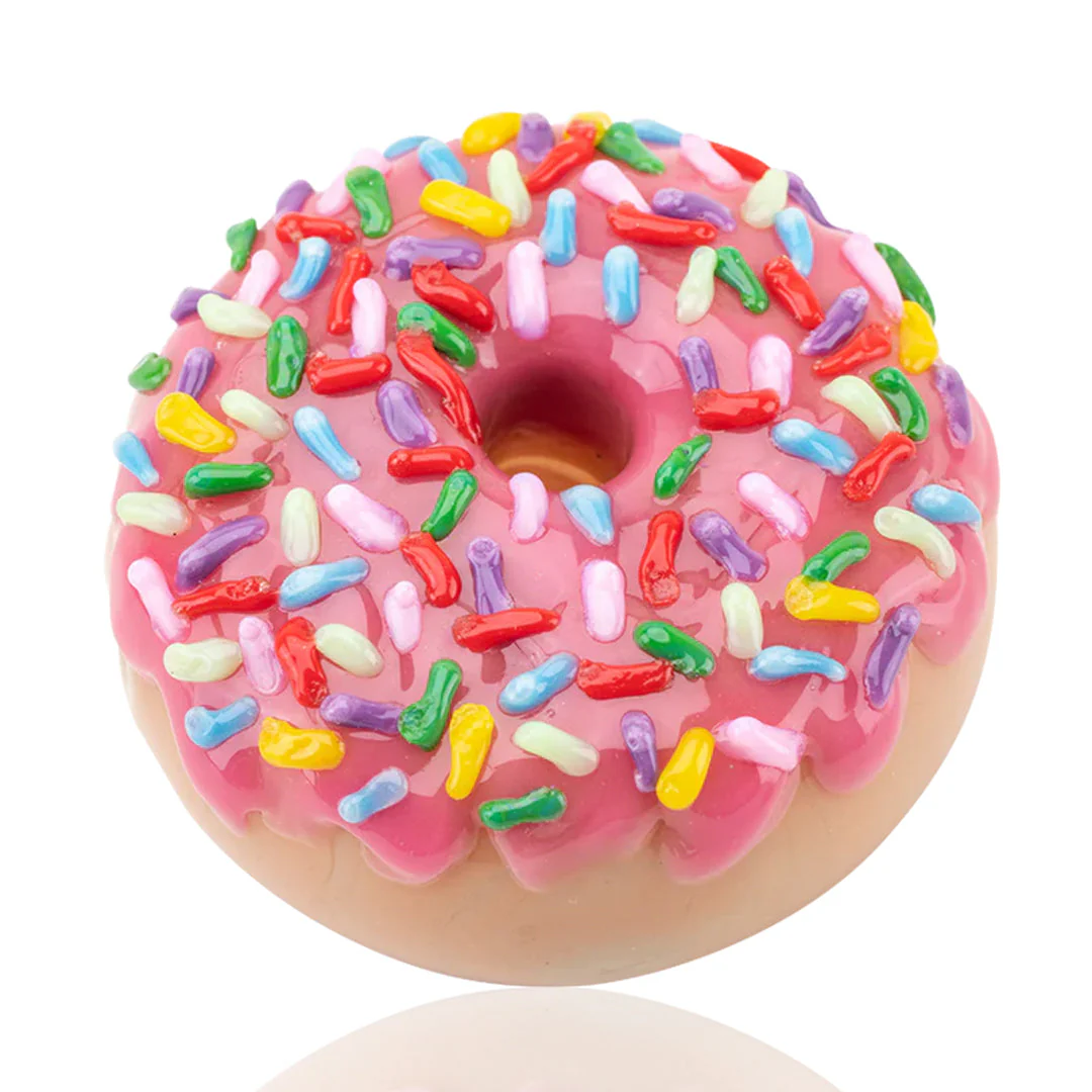 Pink Sprinkle Donut Dry Pipe - Image 2