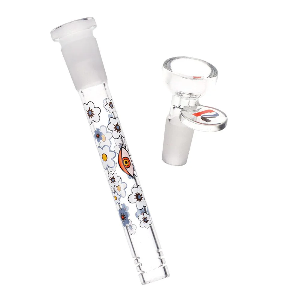 Flower Vision Straight Tube Glass Water Pipe - Image 4