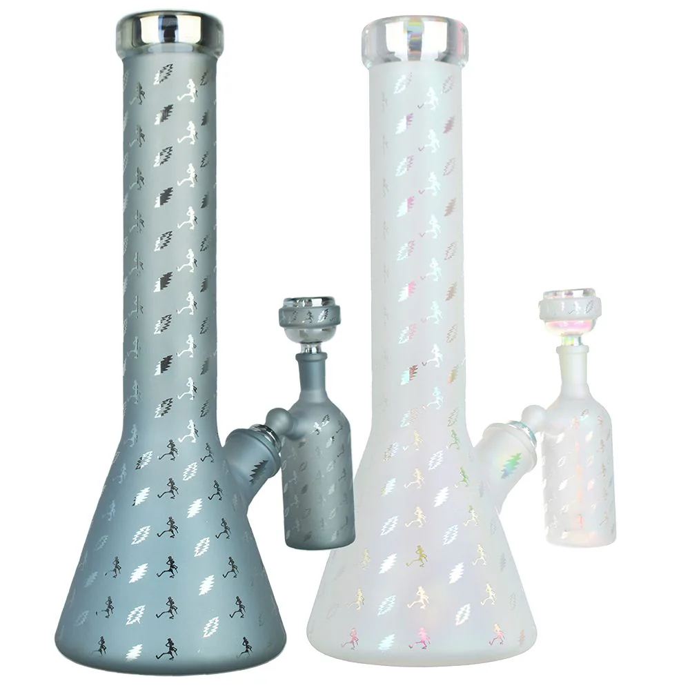 Grateful Dead x Pulsar Bolts And Skellies Glass Beaker Water Pipe Set - Image 2