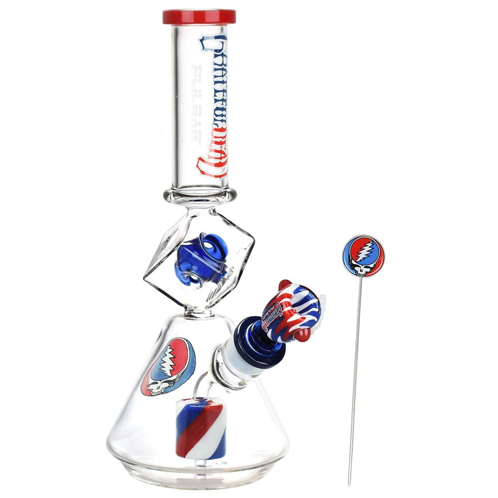 Grateful Dead x Pulsar Inception Cube Beaker Glass Water Pipe - Image 2