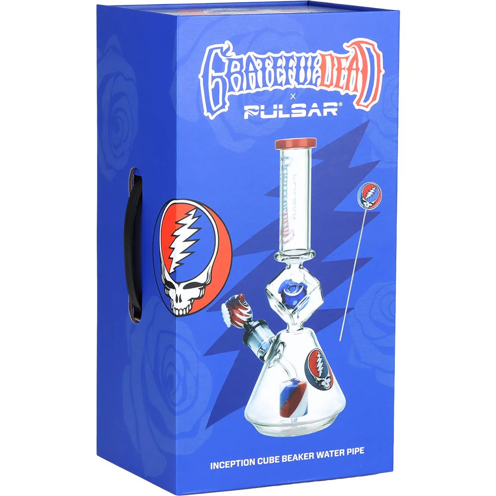 Grateful Dead x Pulsar Inception Cube Beaker Glass Water Pipe - Image 4
