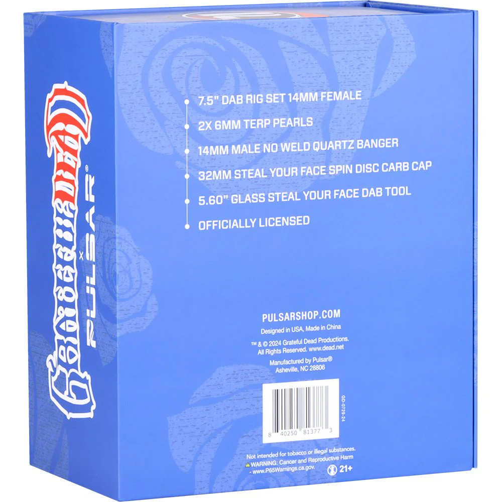 Grateful Dead x Pulsar Lightning Bell Dab Rig Set - Image 6