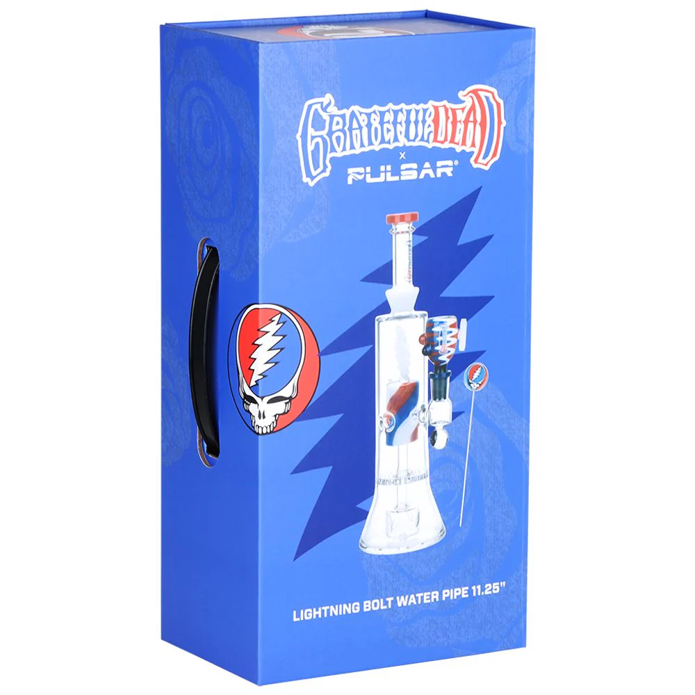 Grateful Dead x Pulsar Lightning Bolt Glass Water Pipe - Image 7