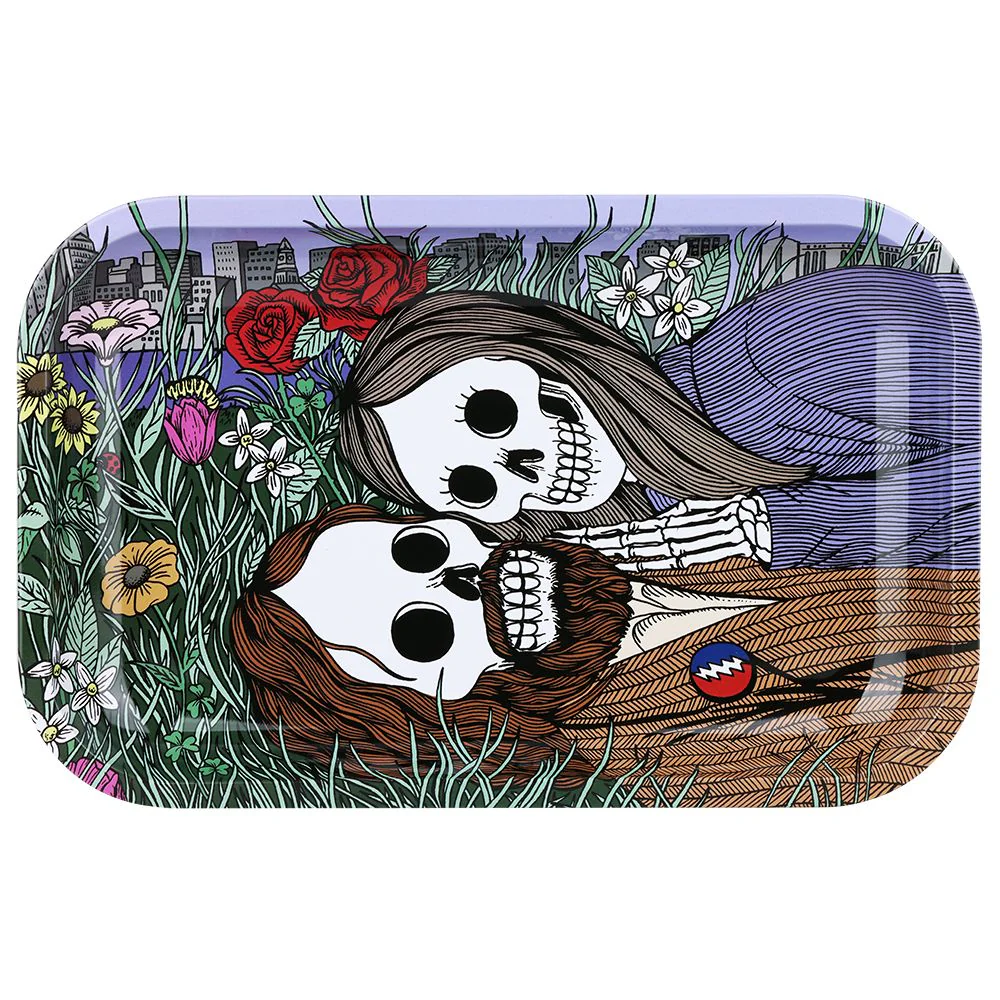 Grateful Dead x Pulsar Metal Rolling Tray (Flower Couple)