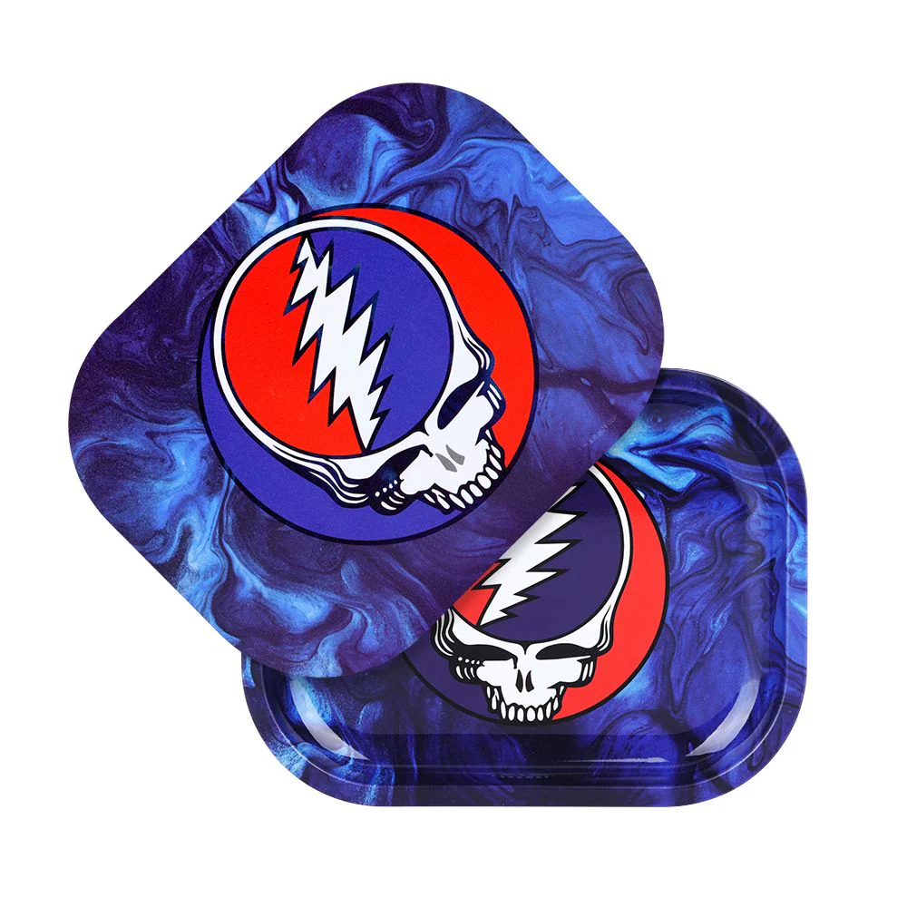 Grateful Dead x Pulsar Mini Rolling Tray & Lid Kit (Steal Your Face Swirls)