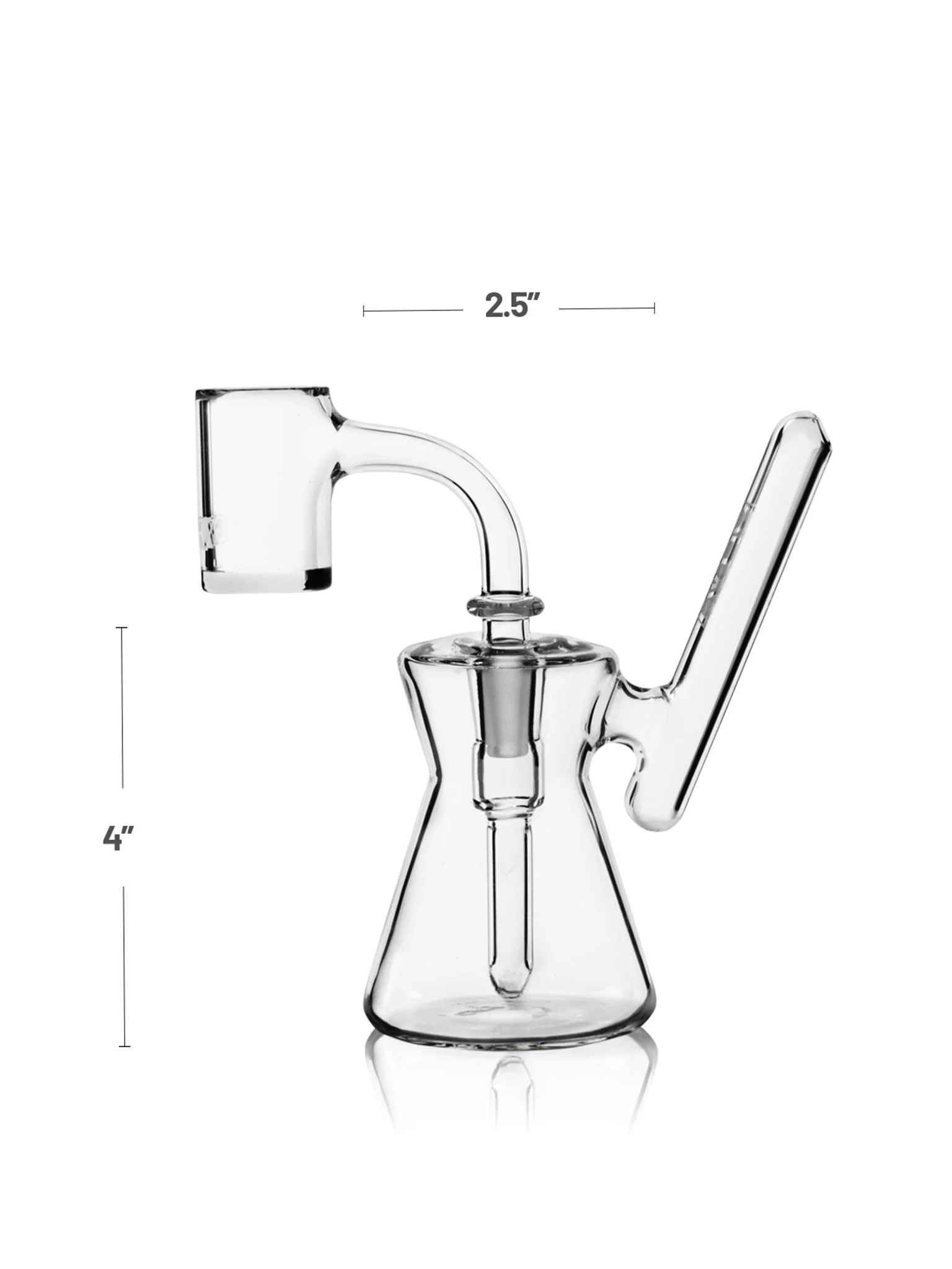GRAV® Hourglass Pocket Bubbler Rig (Clear) - Image 8
