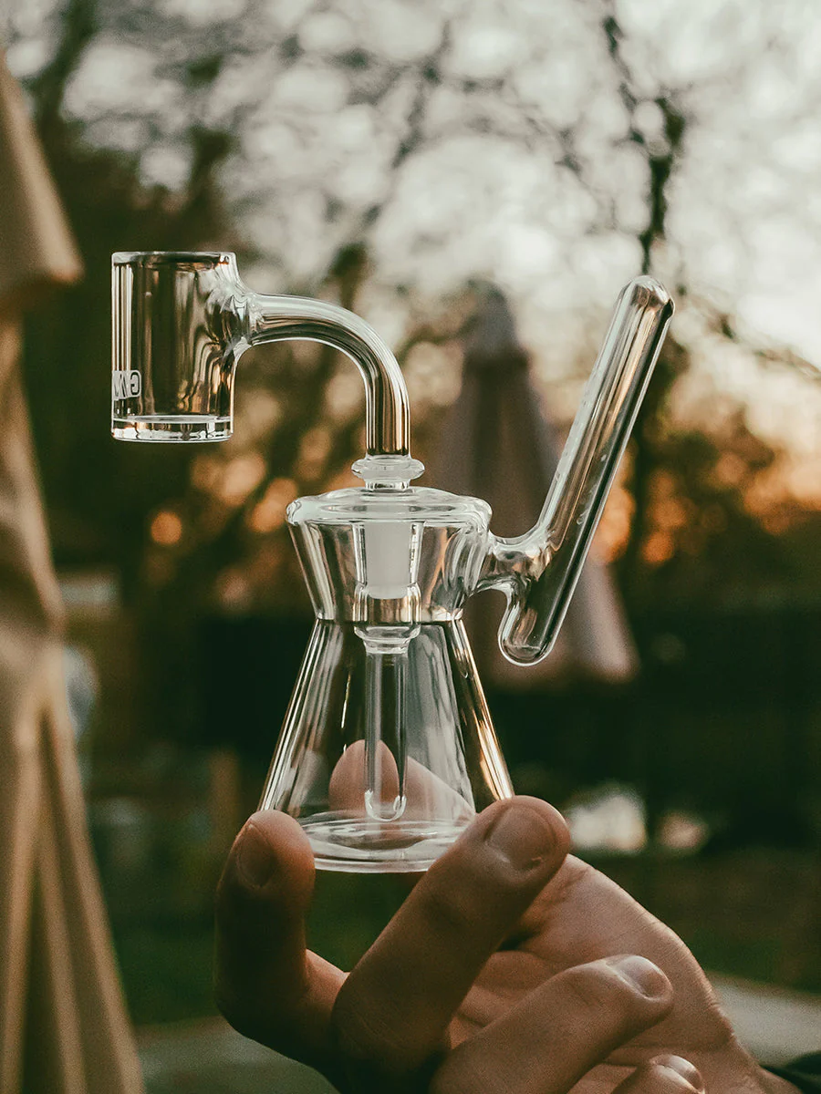 GRAV® Hourglass Pocket Bubbler Rig (Clear) - Image 9