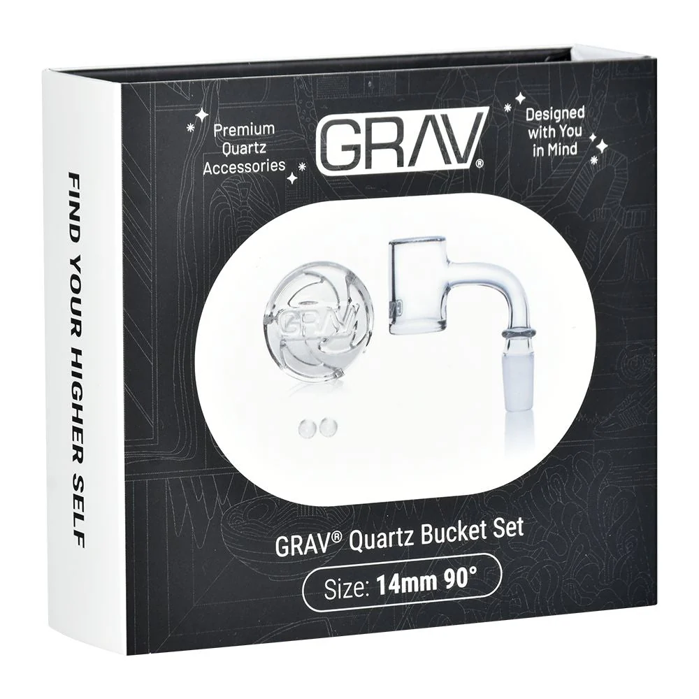 GRAV Seamless Quartz Banger Set | 4pc | 14mm M - Image 3