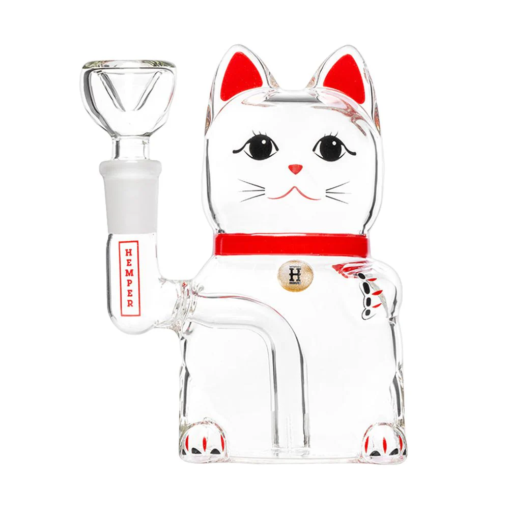 Hemper Lucky Money Cat Glass Water Pipe - Image 2